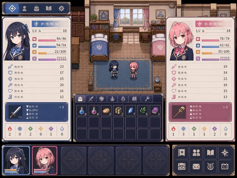 终末的自我主义Ver1 日式RPG 玩法截图 2